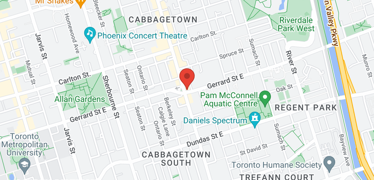 map of 401 PARLIAMENT ST